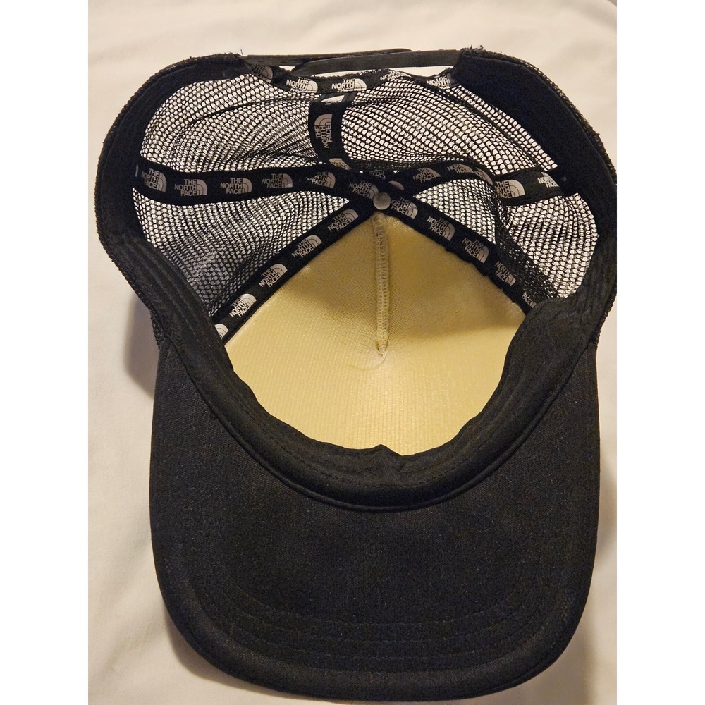 The North Face Nature Landscape Graphic Trucker Hat Black Snapback Baseball Cap - Picture 4 of 7